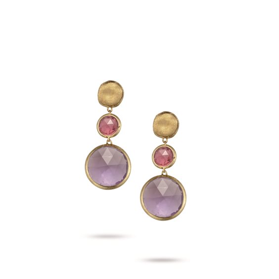 Pendientes Marco Bicego Mujer Jaipur in Oro amarillo Ametista OB900-MIX161 - OB900-MIX161